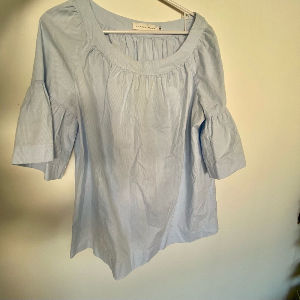 SUNHEE MOON BABY BLUE BLOUSE